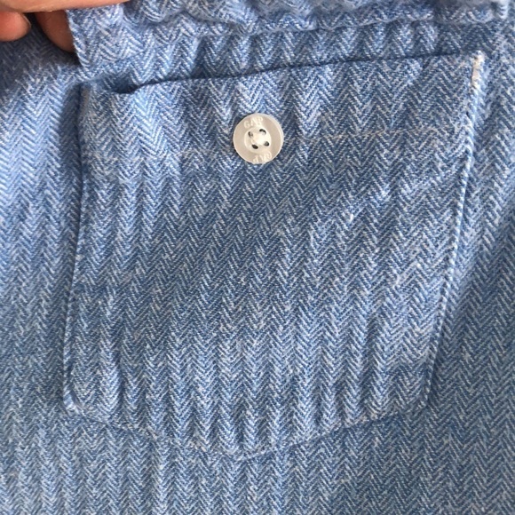 Gap Kids 8-9 years old blue cotton dress shirt - Picture 4 of 7
